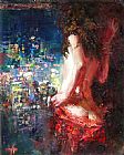 Misti Pavlov Girl In The City painting